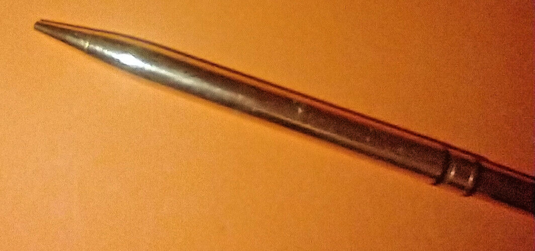 VINTAGE!! USED!! GOLD TONE FANCY FAUX DIAMOND MECHANICAL PENCIL & LIGHT PEN