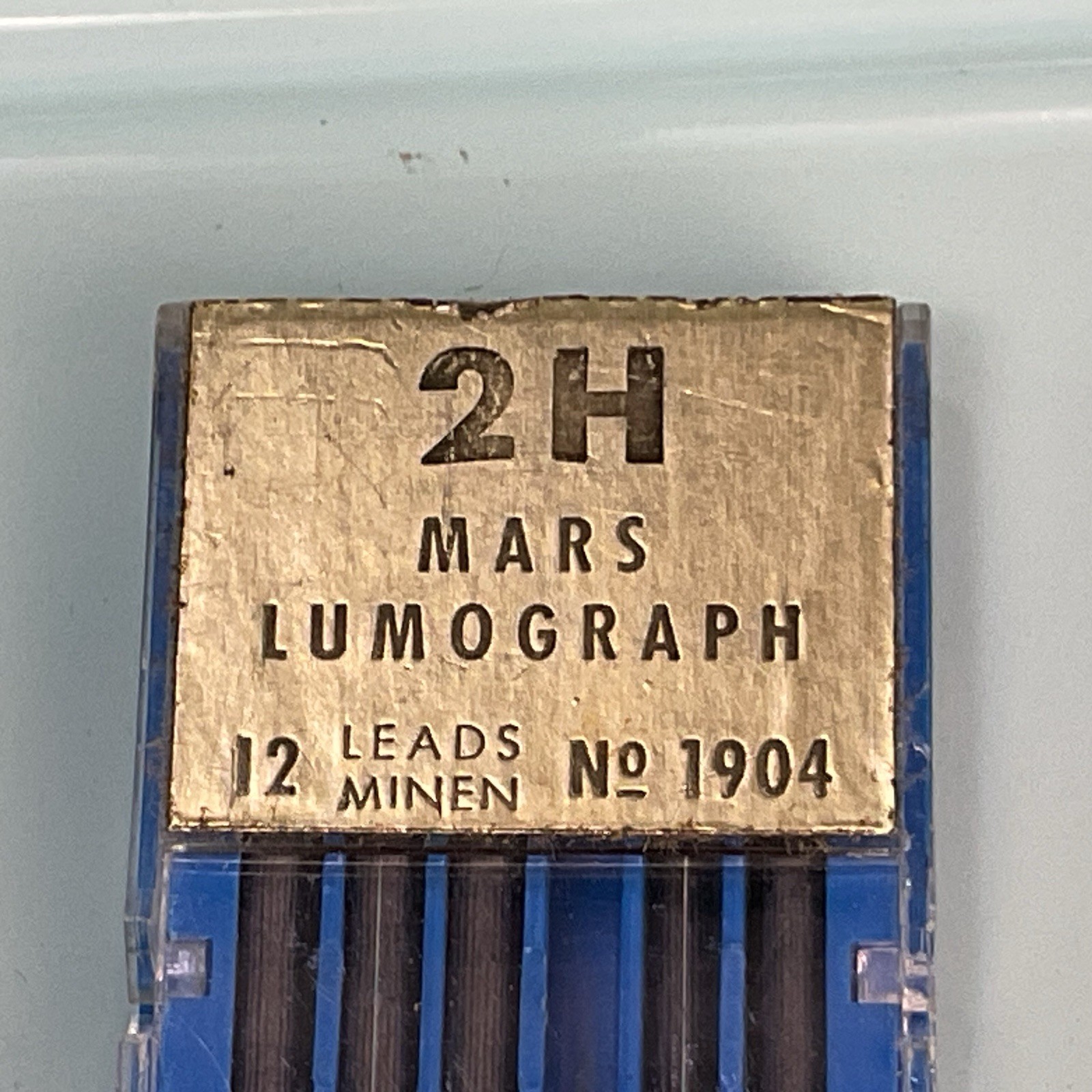 Staedtler Mars Lumograph No 1904 Mechanical Pencil Lead New & Used Lot HB 2H 4B