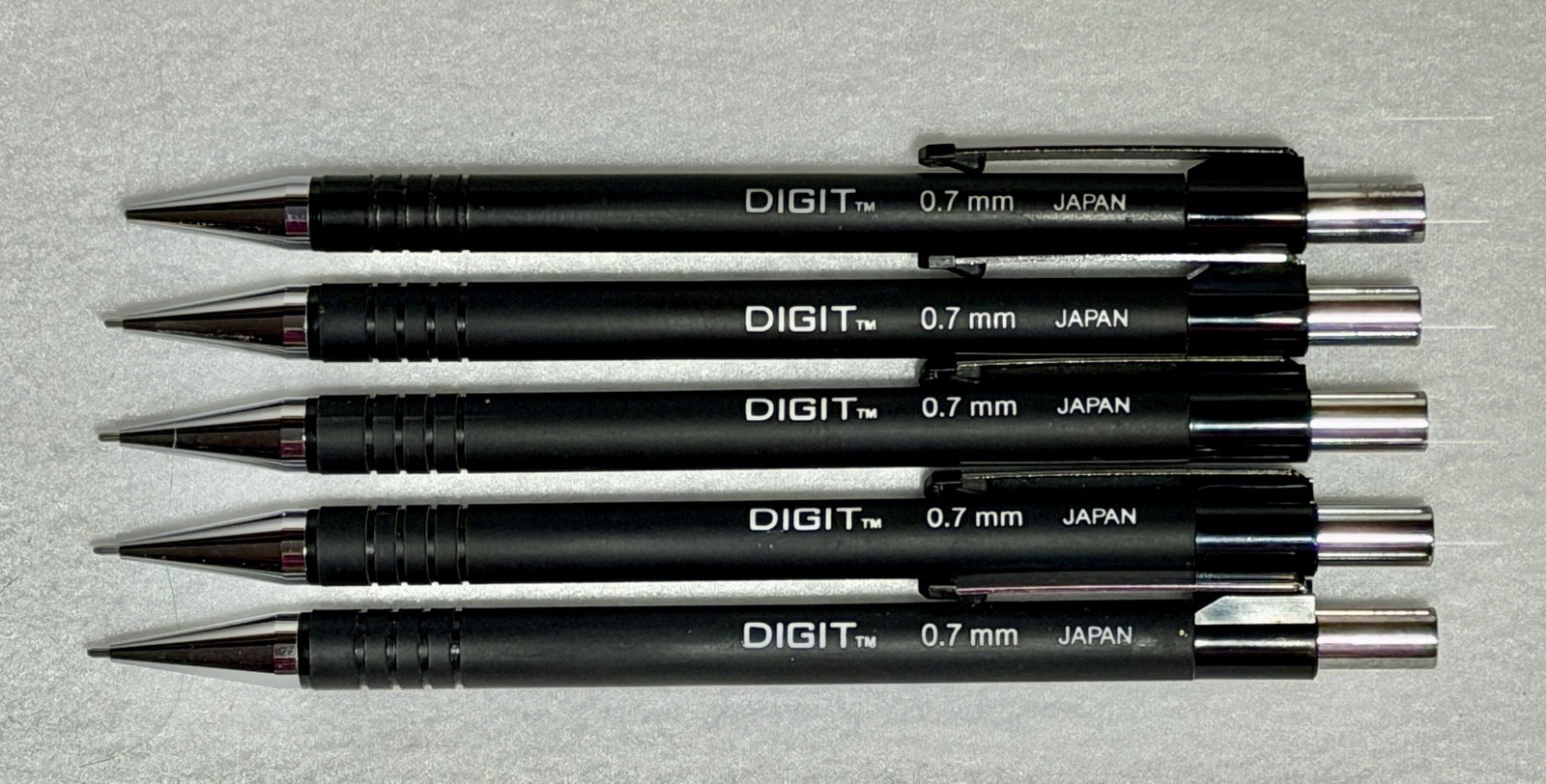 VTG 5 Sanford Digit Mechanical Pencil 0.7mm Japan Black Silver