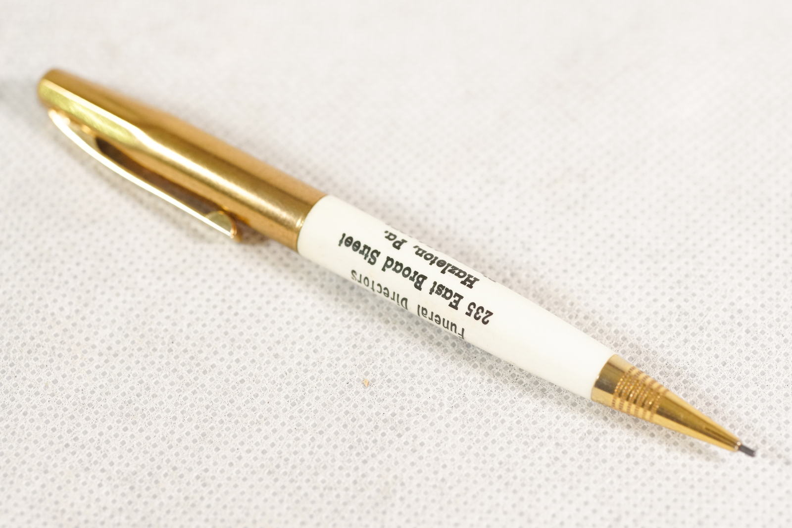 Hazelton PA Funderal Home Lady Assistant Readyriter Mechanical Pencil