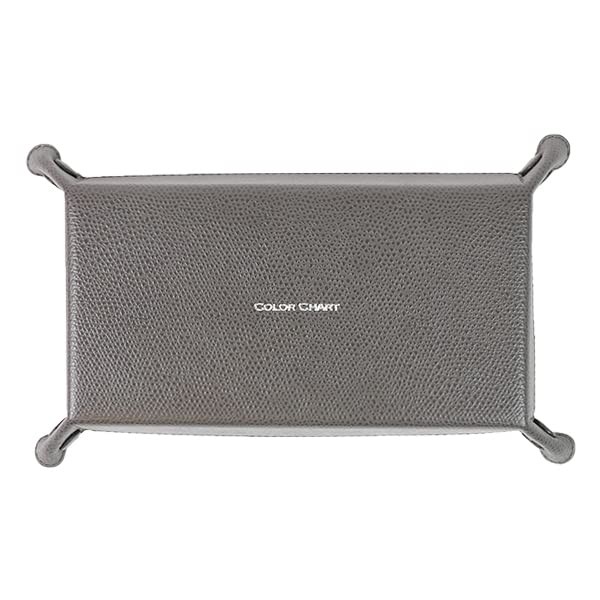 Itoya Color Chart: Genuine Leather Valet Tray 84 Anchor Gray Japan