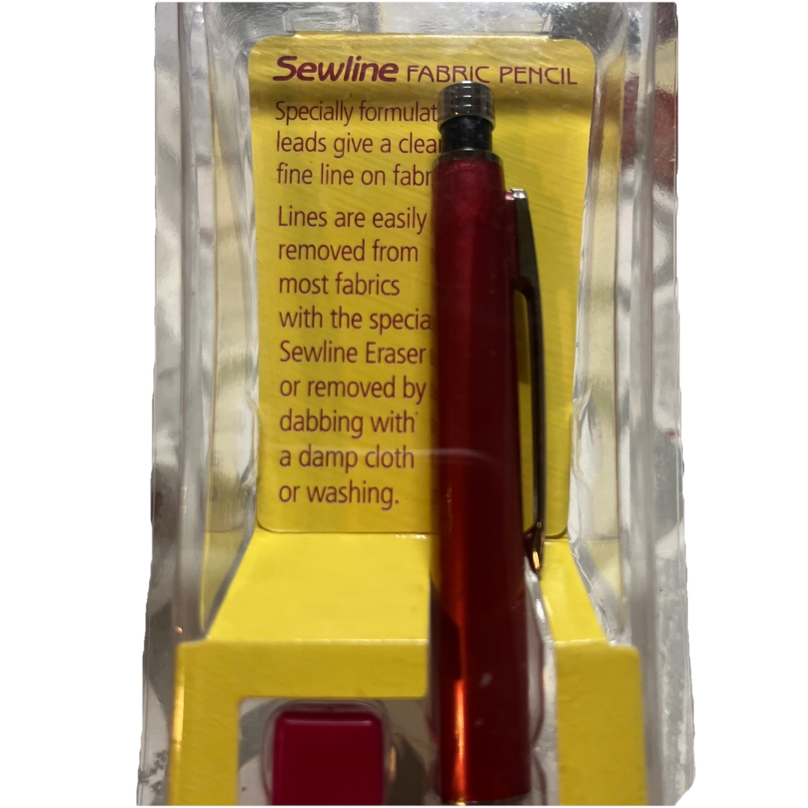 Sewline Mechanical Fabric Pencil White Clean Fine Lines Quilters FAB50004