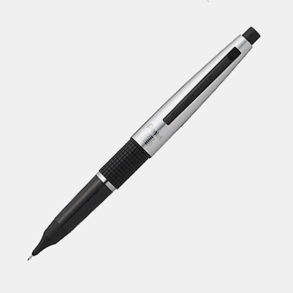 Pentel Kerry 0.5mm Mechanical Pencil Black Silver Limited P1035L-AZO Sharp Cap