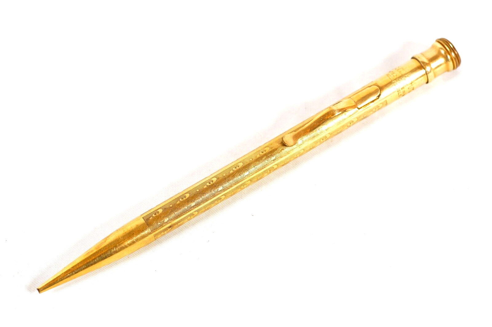 Redipoint Antique Advertising Mechanical Pencil Gold Filled Home Insurance Co NY