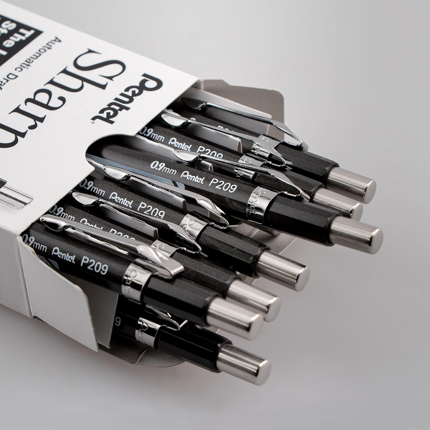Sharp Mechanical Pencil, (0.9Mm), Metallic Graphite Barrel, Box of 12 (P209MN)