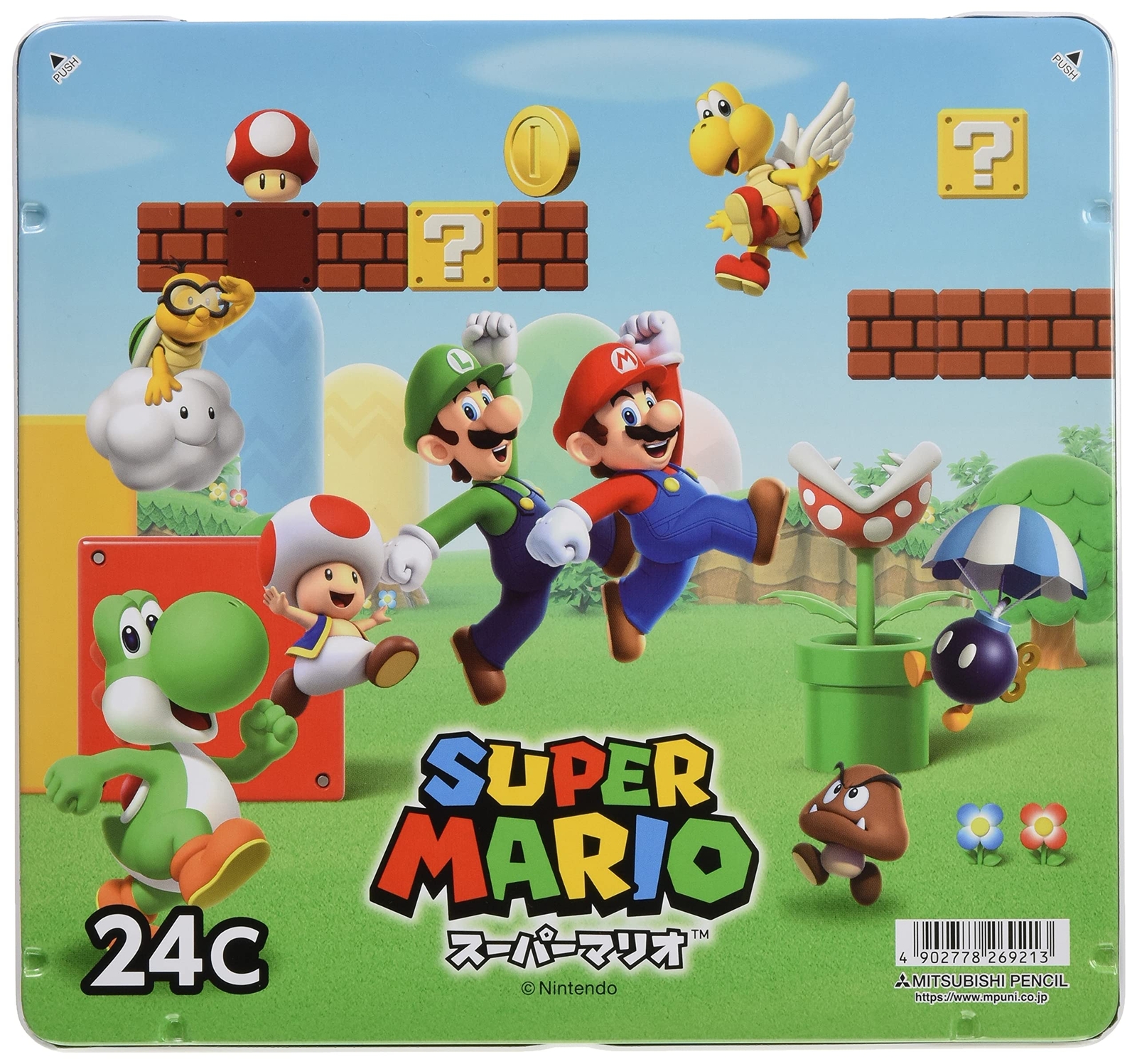 mitsubishi pencil color pencil Super Mario 880 24color K88024CSMS5