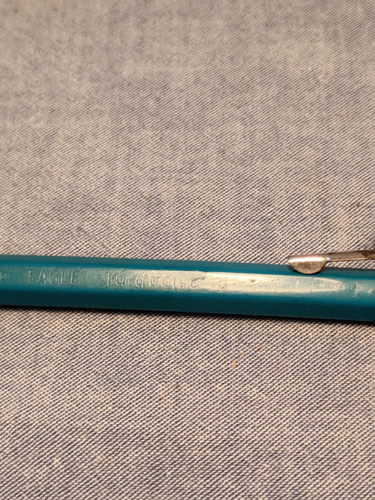 Vintage Eagle Turquoise 10 Mechanical Pencil made in England.-used-