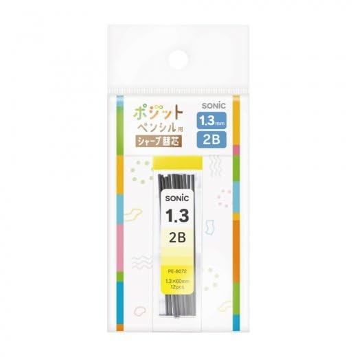 Sonic Posit Pencil Mechanical Refills, 1.3mm 2B, 12 Pieces x 3