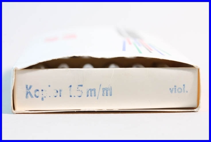 VIOLET 1.5 mm MONTBLANC PIX 45 mm lead pencil refills in original tube 1960ies