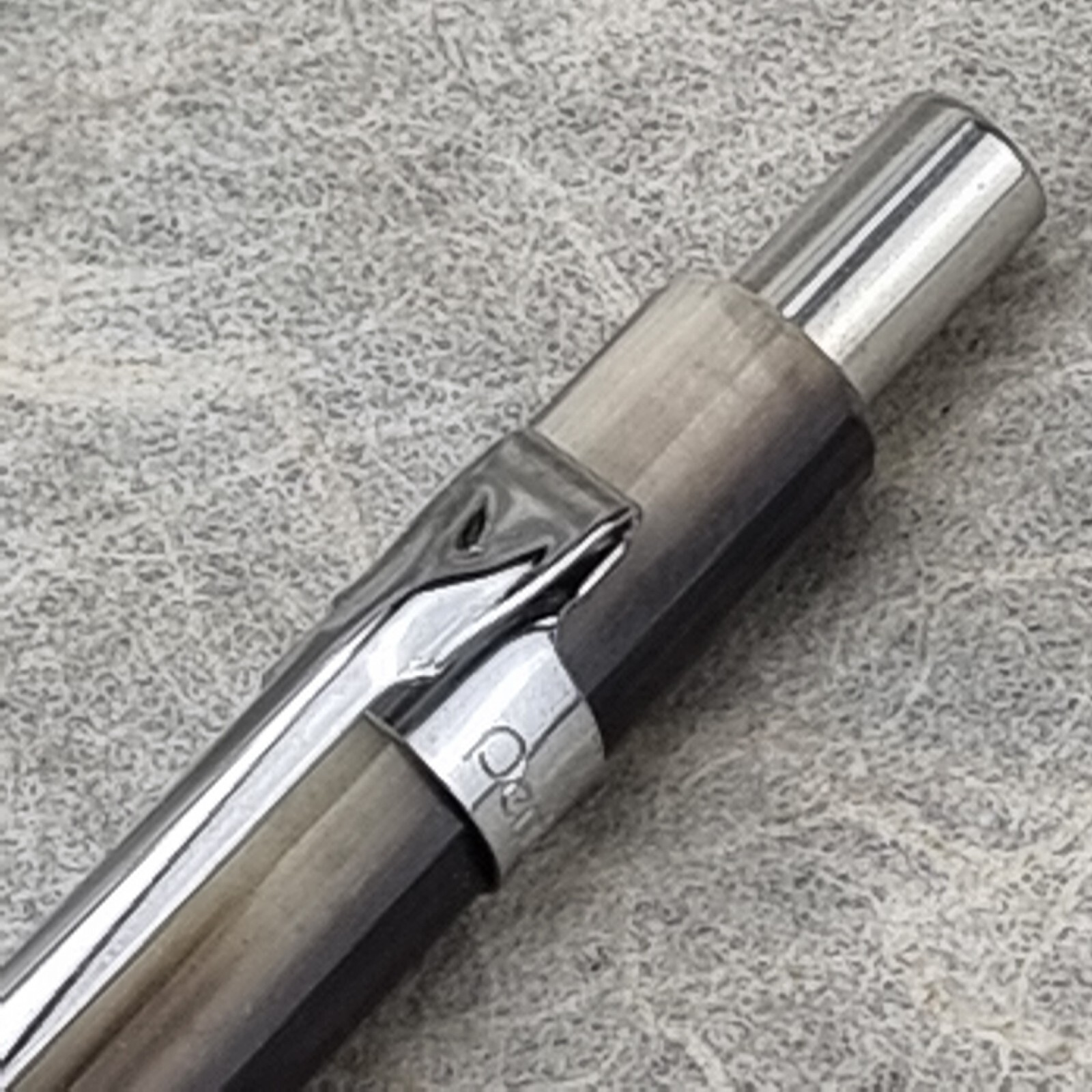 Hand Crafted Pentel P-205(0.5mm) Mechanical Pencil with Octagonal Buffalo Barrel