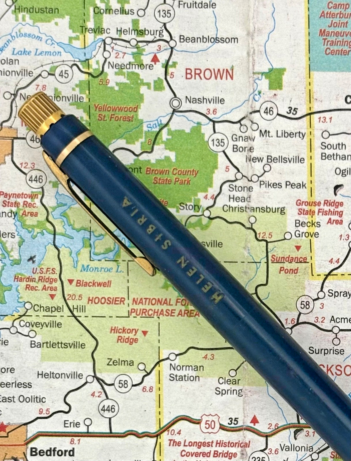Vintage Eversharp Skyline Mechanical Pencil Standard Size, Blue, gold-fill trim