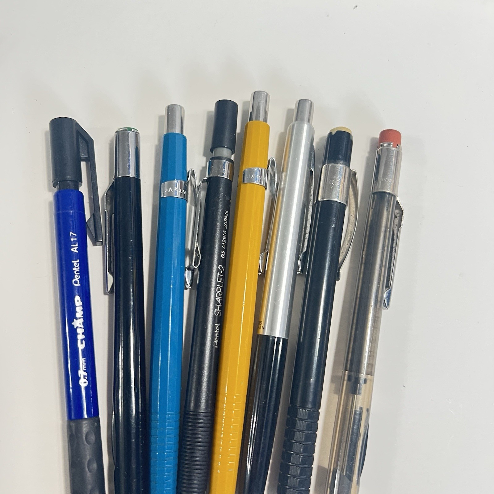 Vtg Pentel Mechanical Pencil Lot P207 P209 Sharplet-2 S55 Champ Quicker Clicker