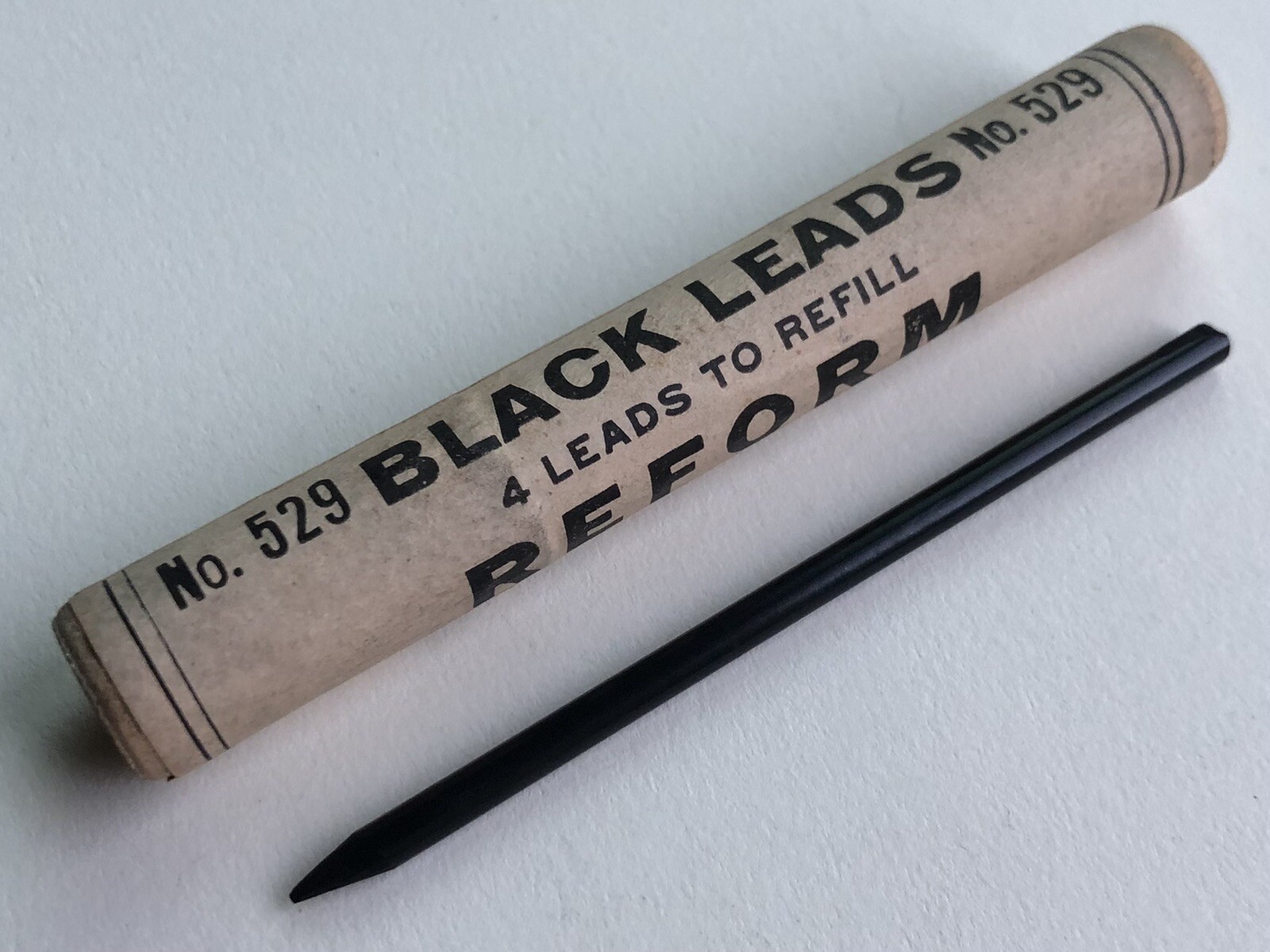 Vintage Eberhard Faber NOS Reform No. 529 Black 3.8mm Mechanical Pencil Lead USA