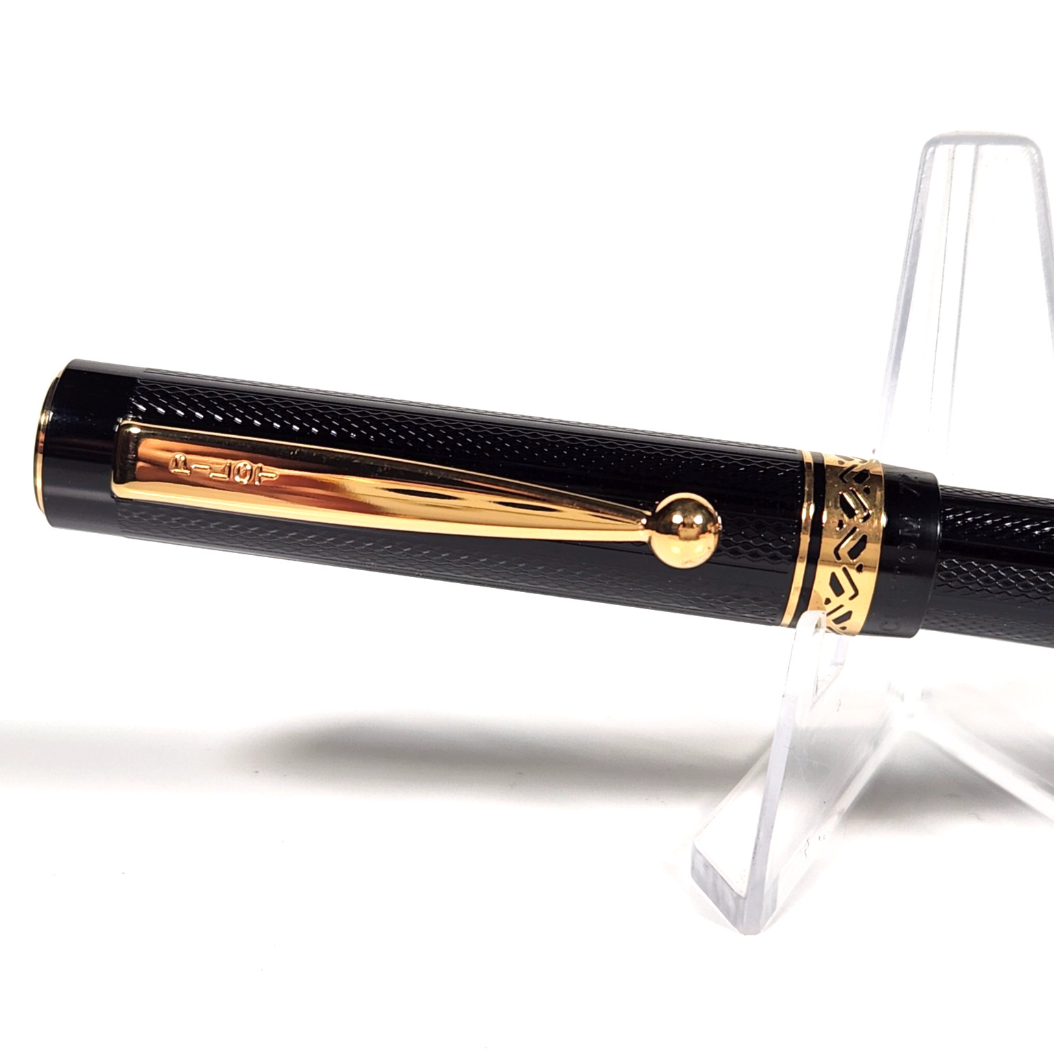 Rare Vtg 1990 Pilot Custom 72 GT Guilloche Black 24K GP Mechanical Pencil NOS!