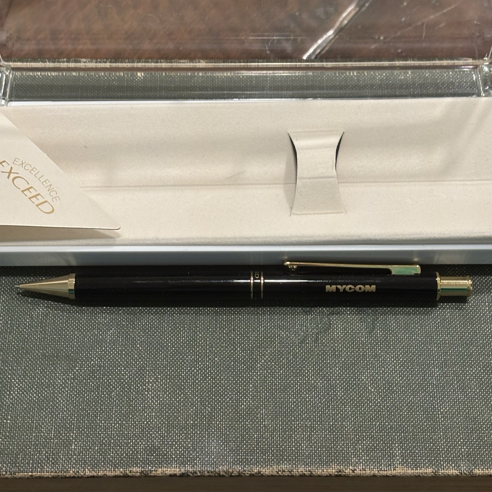 EXCEED Mitsubishi Mechanical Pencil Navy Blue MYCOM Advertisement Promotional
