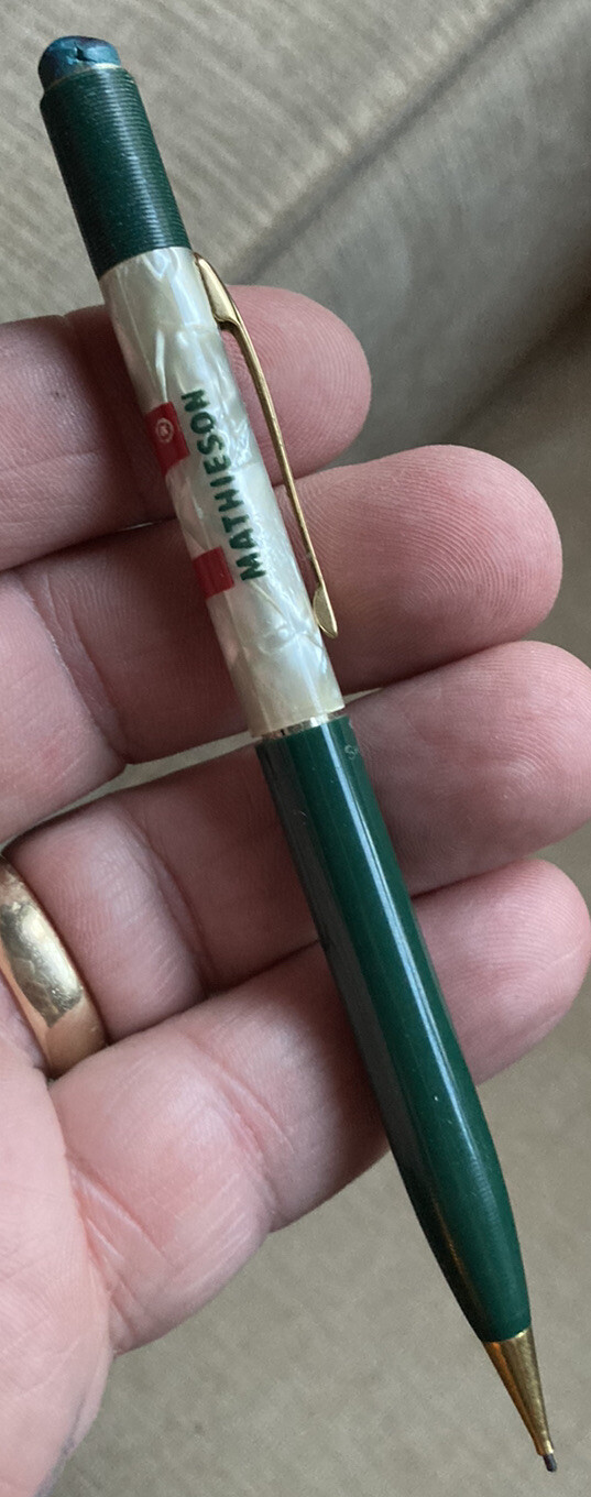 Vintage Scheaffer Mathieson Advertising Mechanical Pencil Farm Fertilizer