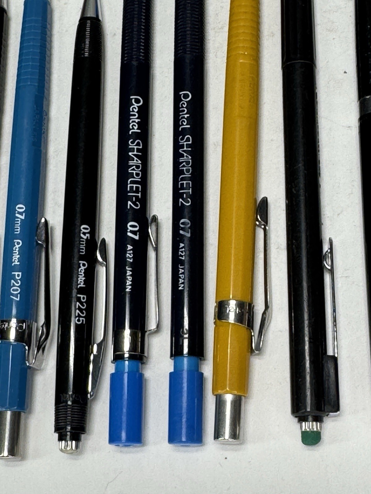 10 Pentel Mechanical Pencil Mix Lot P205 P225 P207 P209 Sharplet 2 PD345 P245 5