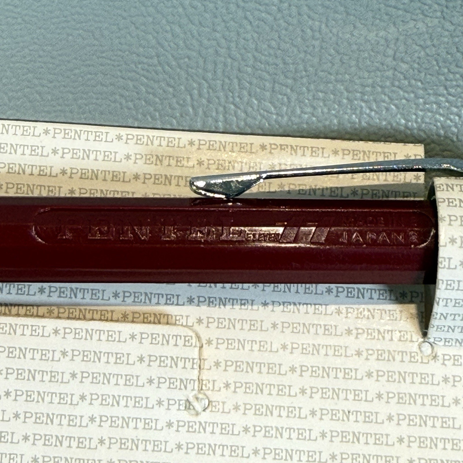 Vtg Pentel Eleven 11 Mechanical Pencil .5mm Maroon Made in Japan NEW OLD STOCK