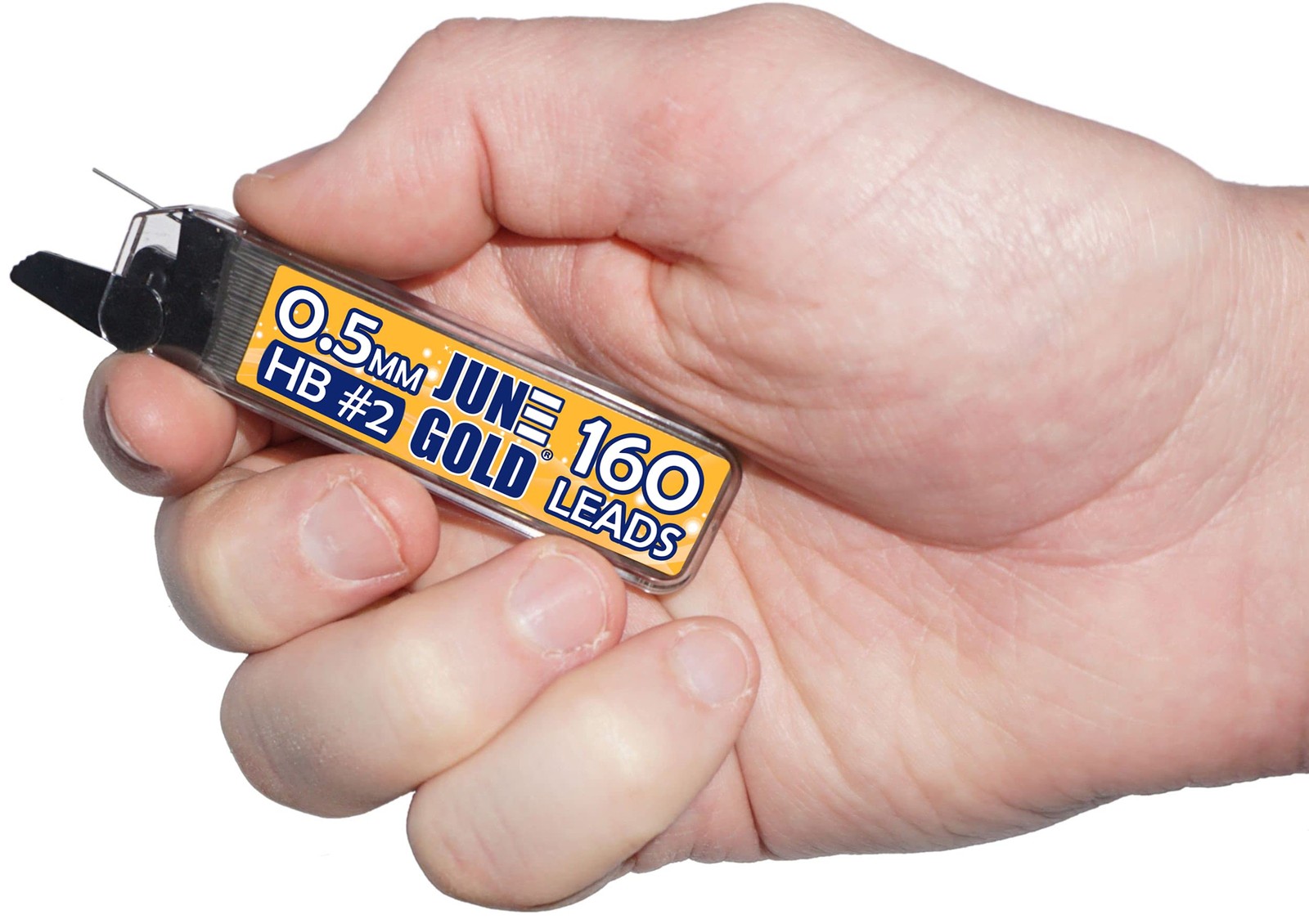 June Gold 0.5 mm, 640 Lead Refills, HB #2, 4 Dispensers/w 160 Pieces Each