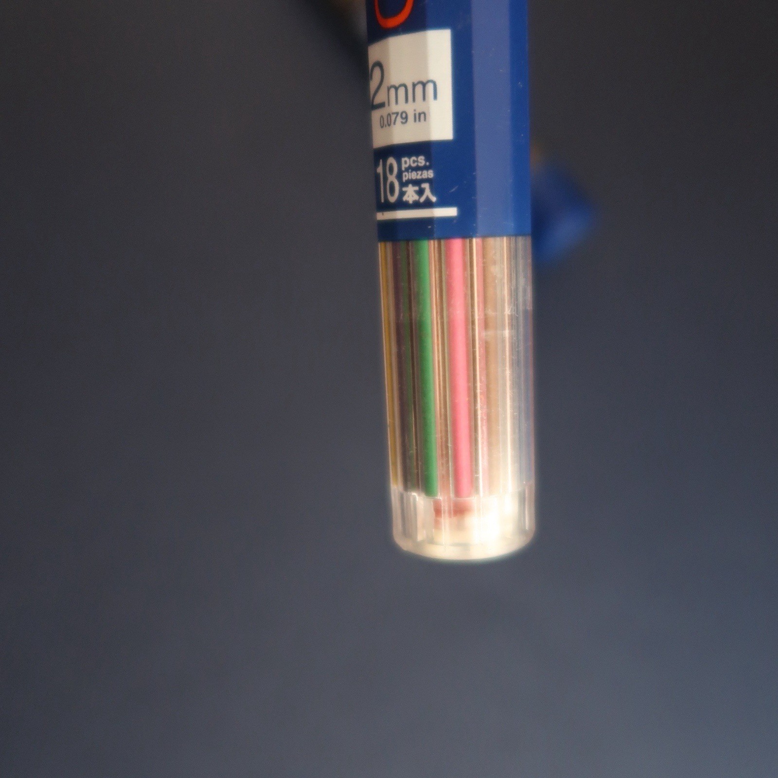 Vtg Uni Mechanical Pencil Lead Lot 2MM Japan 2B Rainbow Colors Colored Tube
