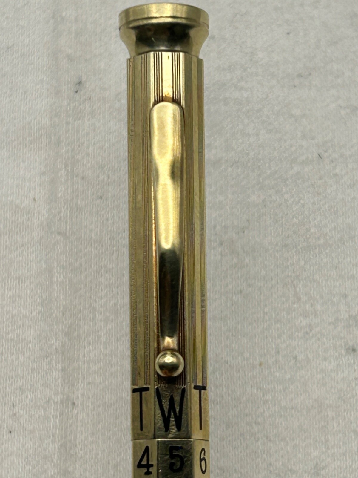 Perpatual Calendar 14K Solid Gold Pencil-Exc. Condition