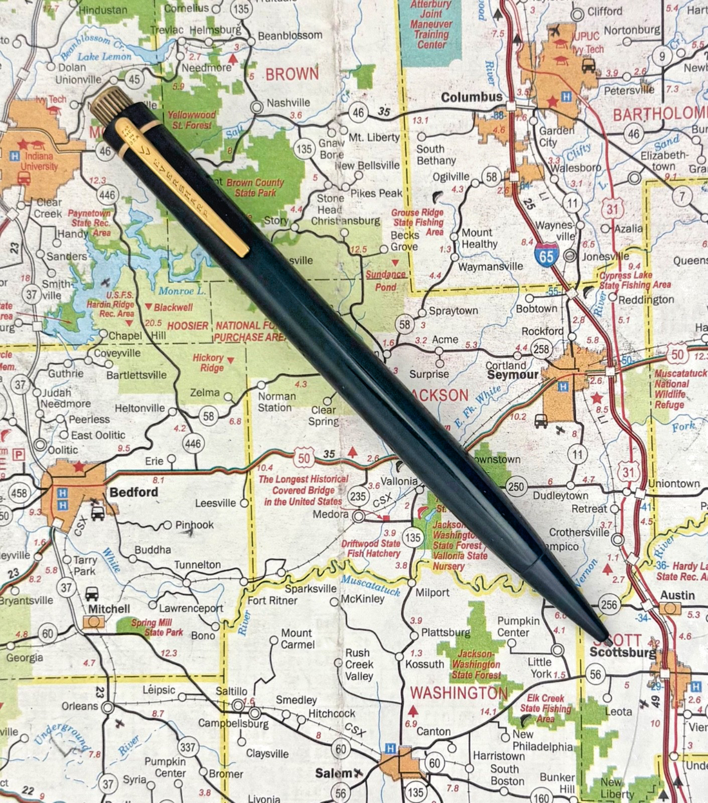 Vintage Eversharp Skyline Mechanical Pencil Standard Size, Brown, gold-fill trim