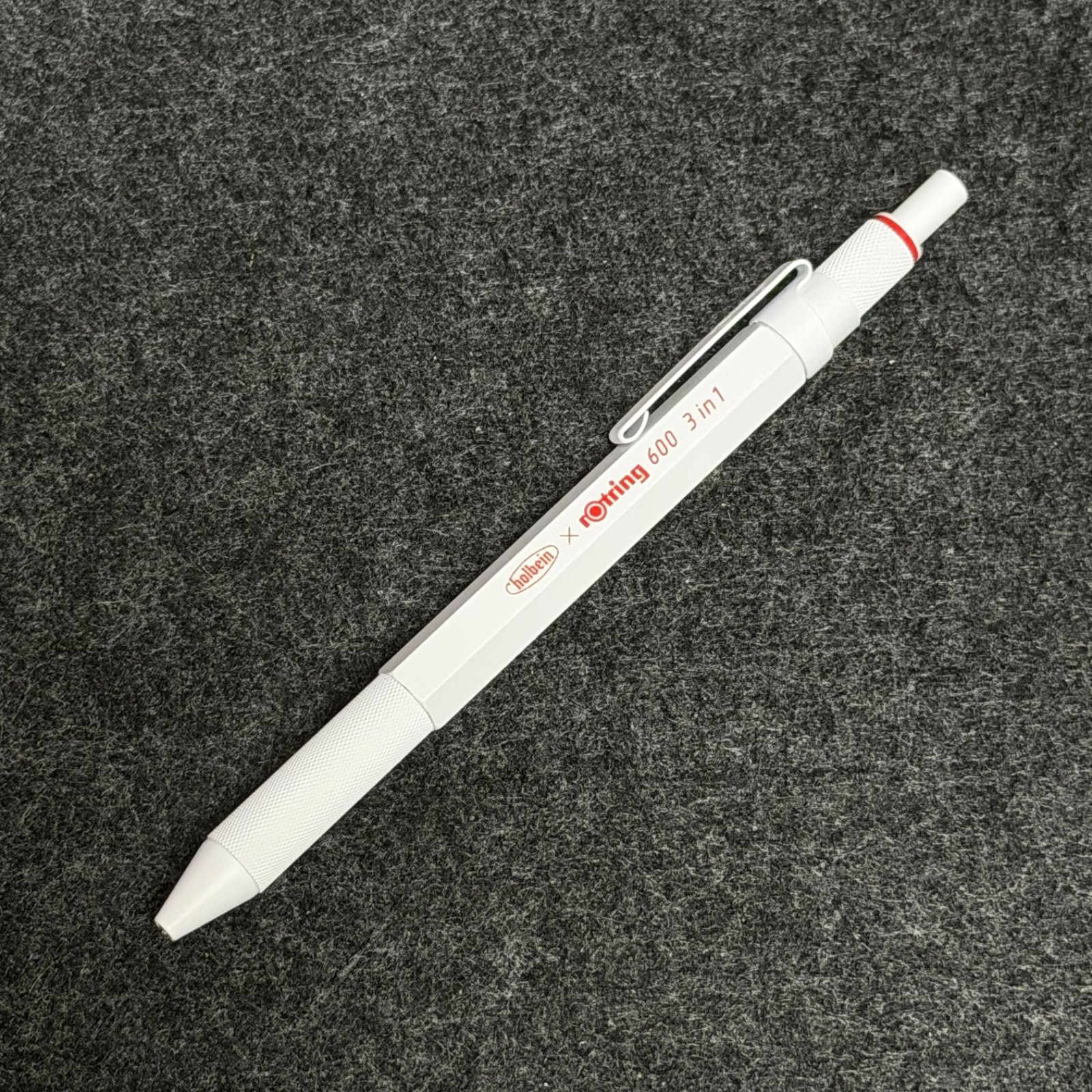 Holbein x rOtring 600 3 in 1 Multi Pen White Limited Edition Japan Exclusive New