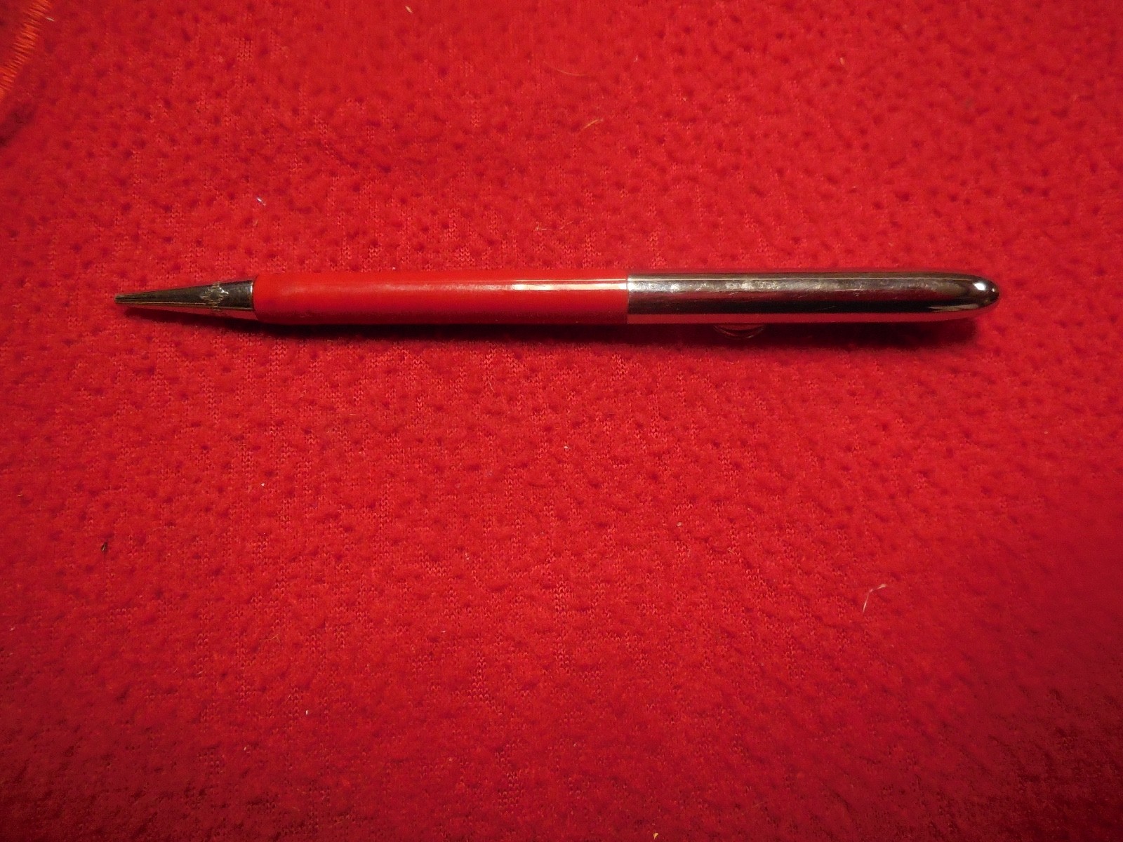 Vintage Miller High Life beer red and chrome mechanical pencil 1970`s Mancave