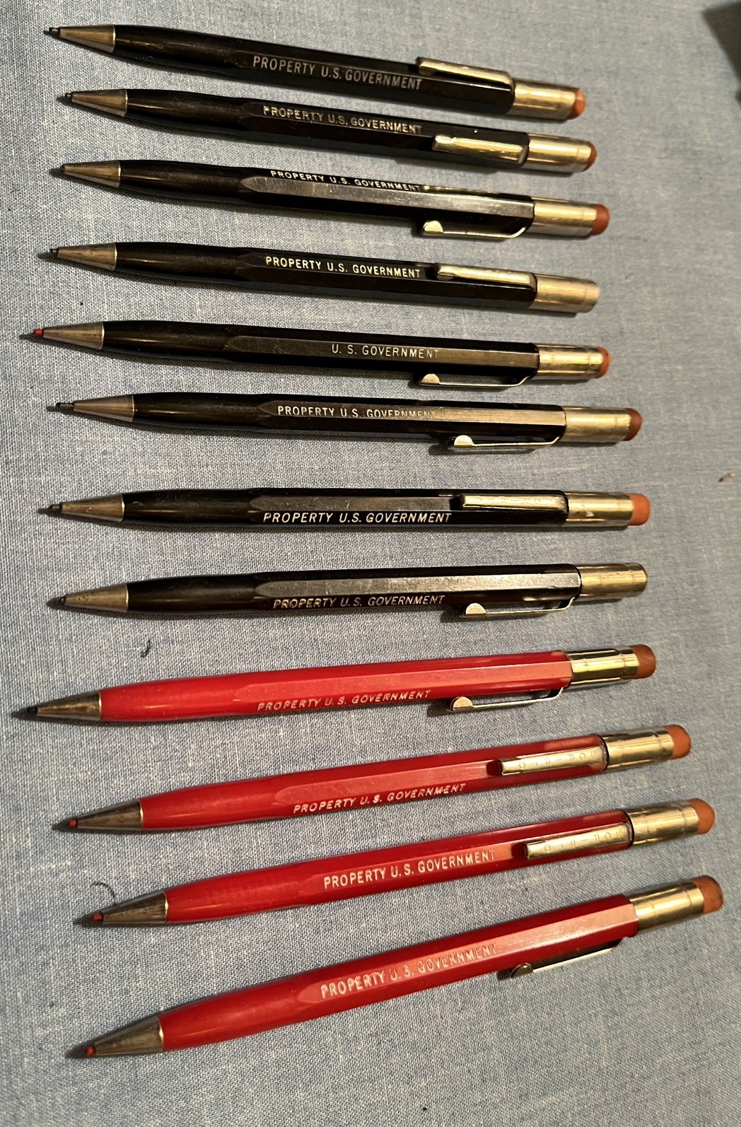 Vintage Lot 12 Scripto Mechanical Pencils Property U S Government
