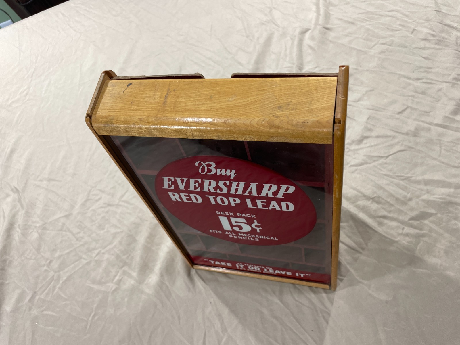 Vintage WAHL Eversharp General Store Countertop Pencil Lead Display Case ~ ExC