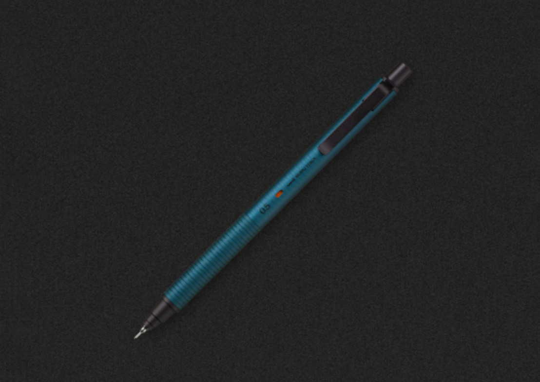 Uni Kuru Toga Metal Black Blue Gray Set of 3 Mechanical Pencil 0.5mm M5-KH 1P