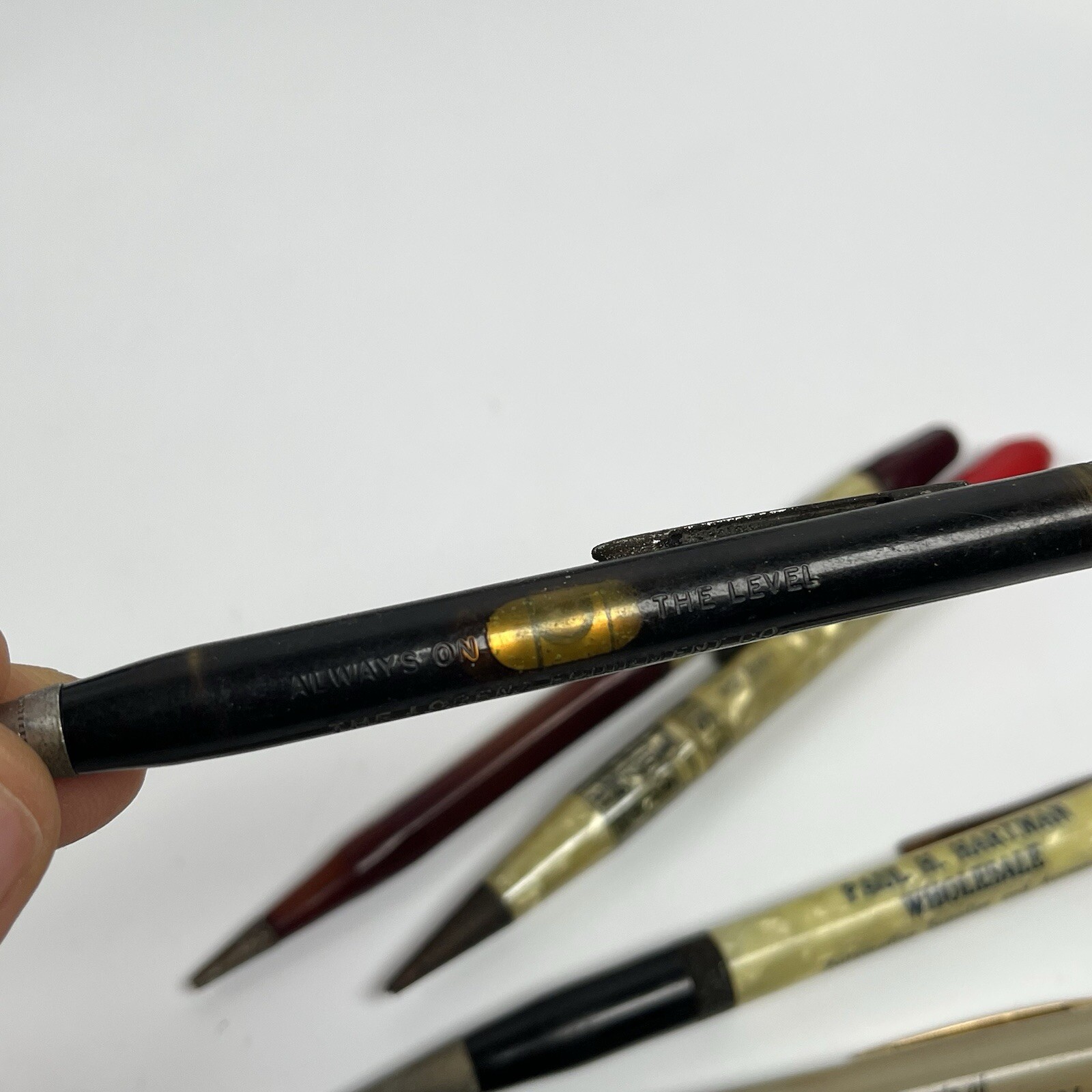 Vintage Mechanical Pencil Lot Advertising Wm Penn General Electric Pearl Shell