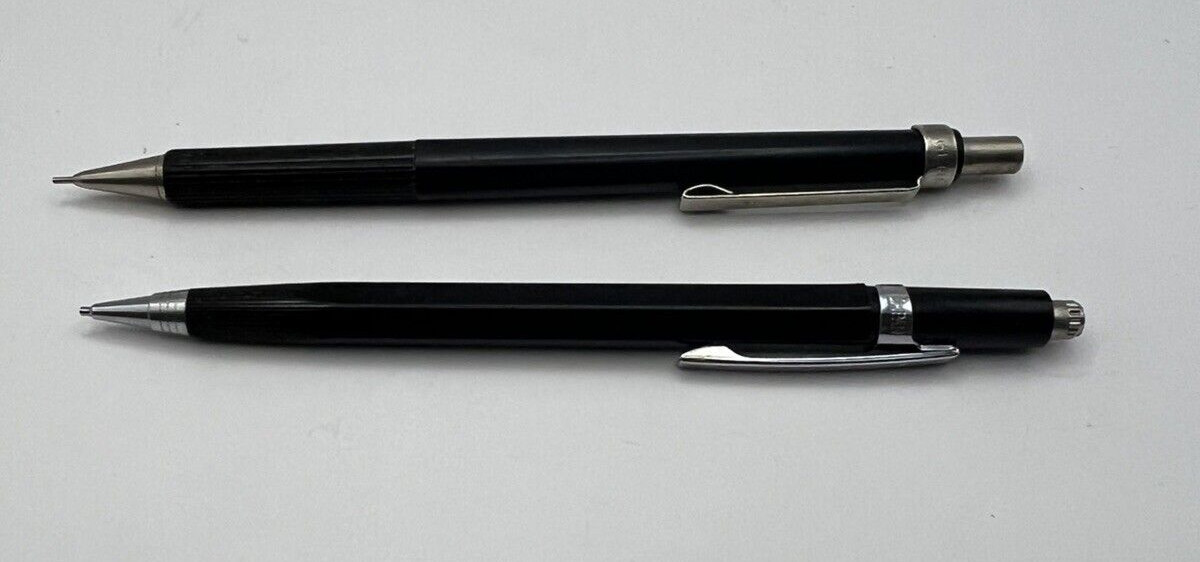 Vintage GE Mechanical Pencils General Electric Advertising Black Germany Japan