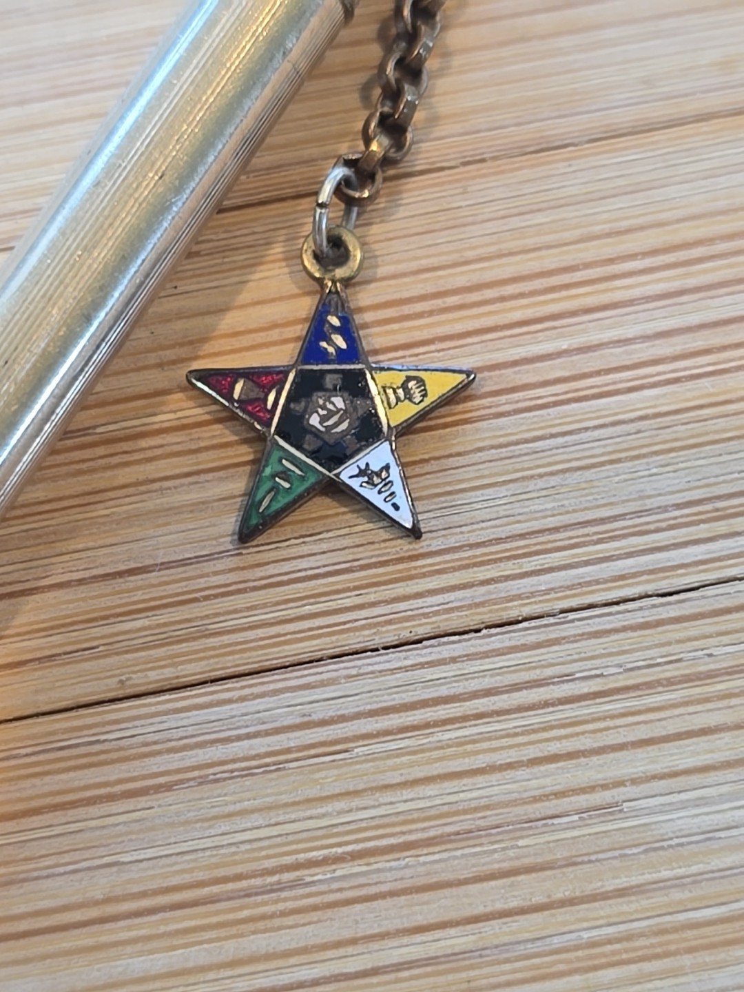 ATQ OES Dance Card Watch Fob Mechanical Pencil RGP Masonic Order Eastern Star