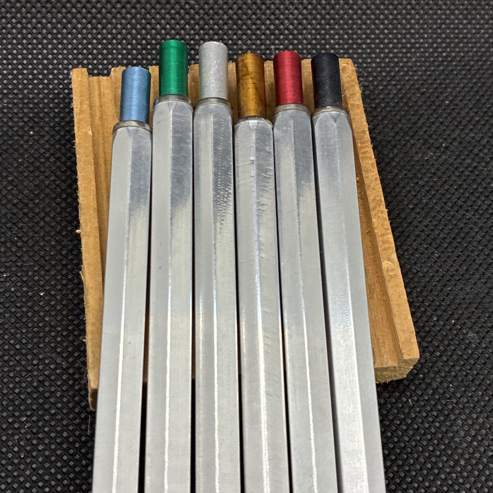 Vintage Metal 2mm Lead Holder Mechanical Pencil Lot Of 6 #2 Loc C