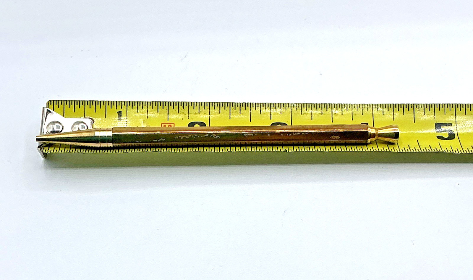 Vintage Gold Tone STIK Magnetic Mechical STICK Made in the USA Pencil Works
