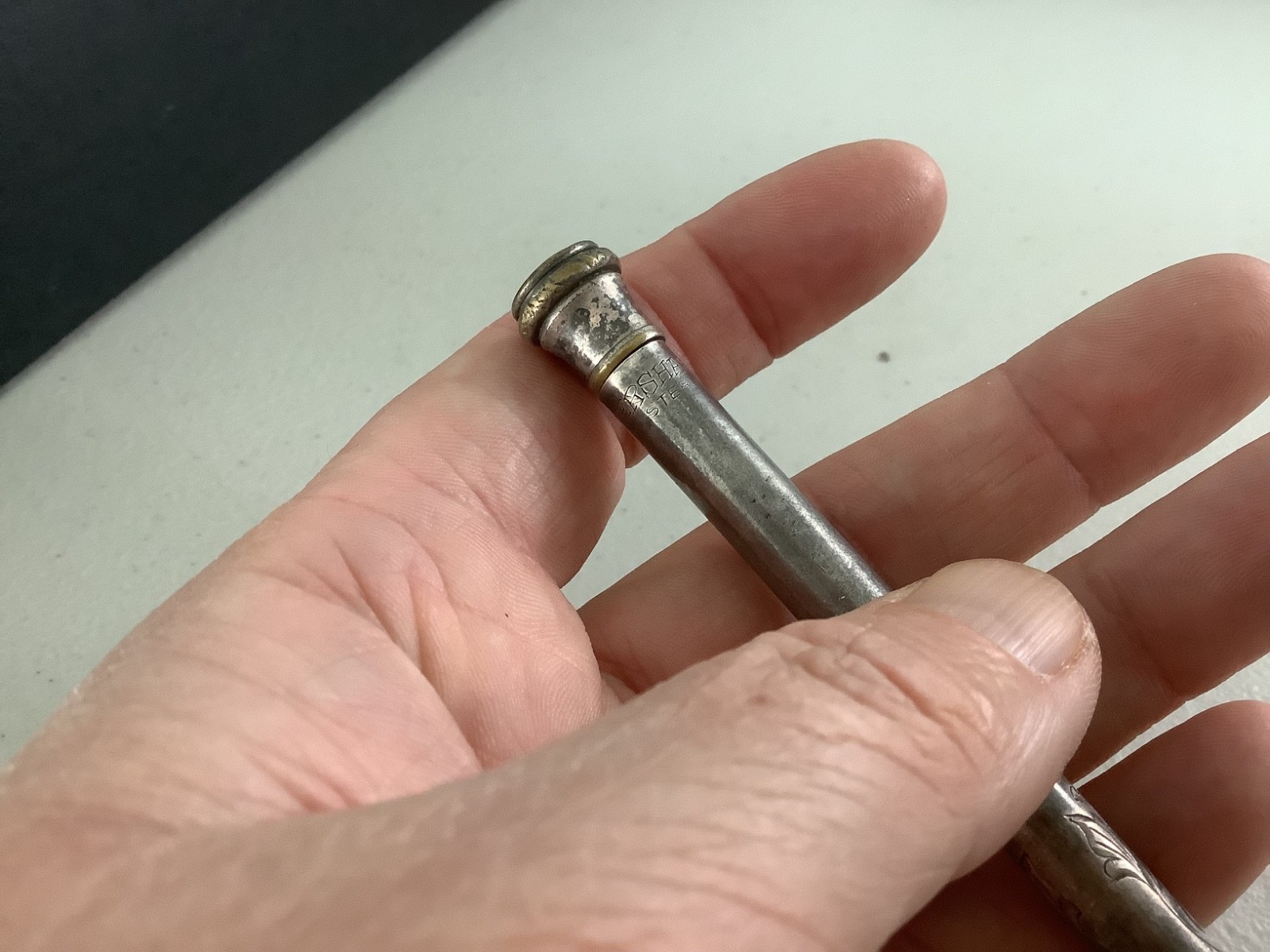 VTG 1938 Sterling Silver Wahl Ever Sharp Mechanical Pencil engraved 5” 19.84g