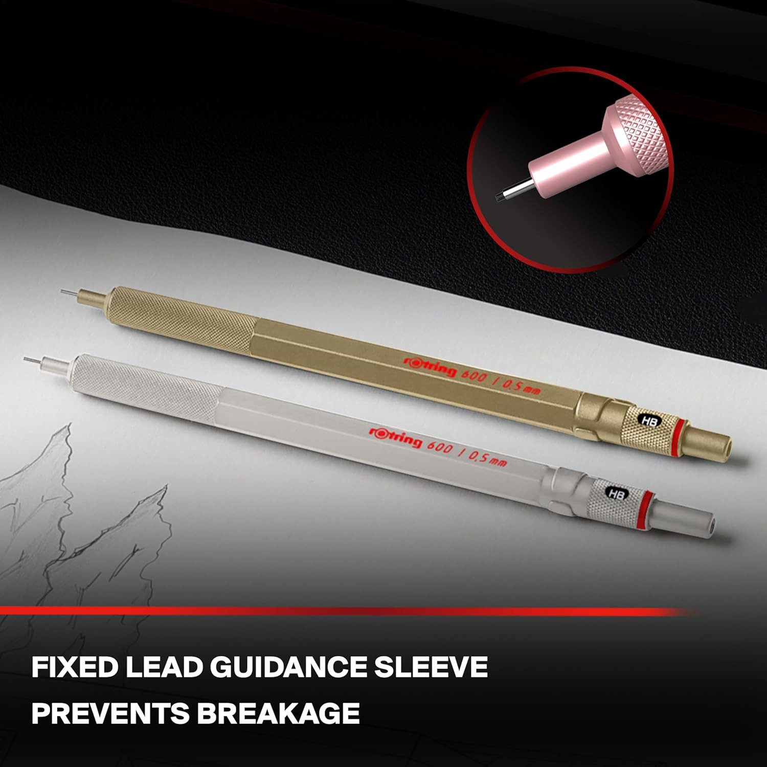 ROTTLING Mechanical Pencil Rose Gold 600 2158794 0.5Mm Mechanical Pencil Fine W
