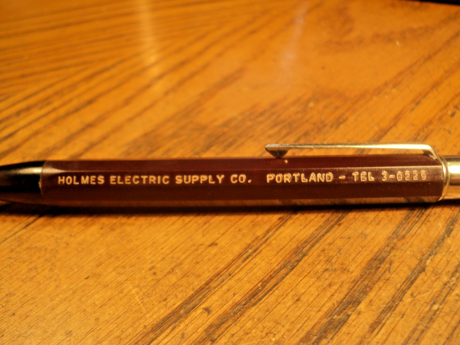 Vintage Autopoint Mechanical Pencil Holmes Electric Supply Co 5-5/8″ Long USA