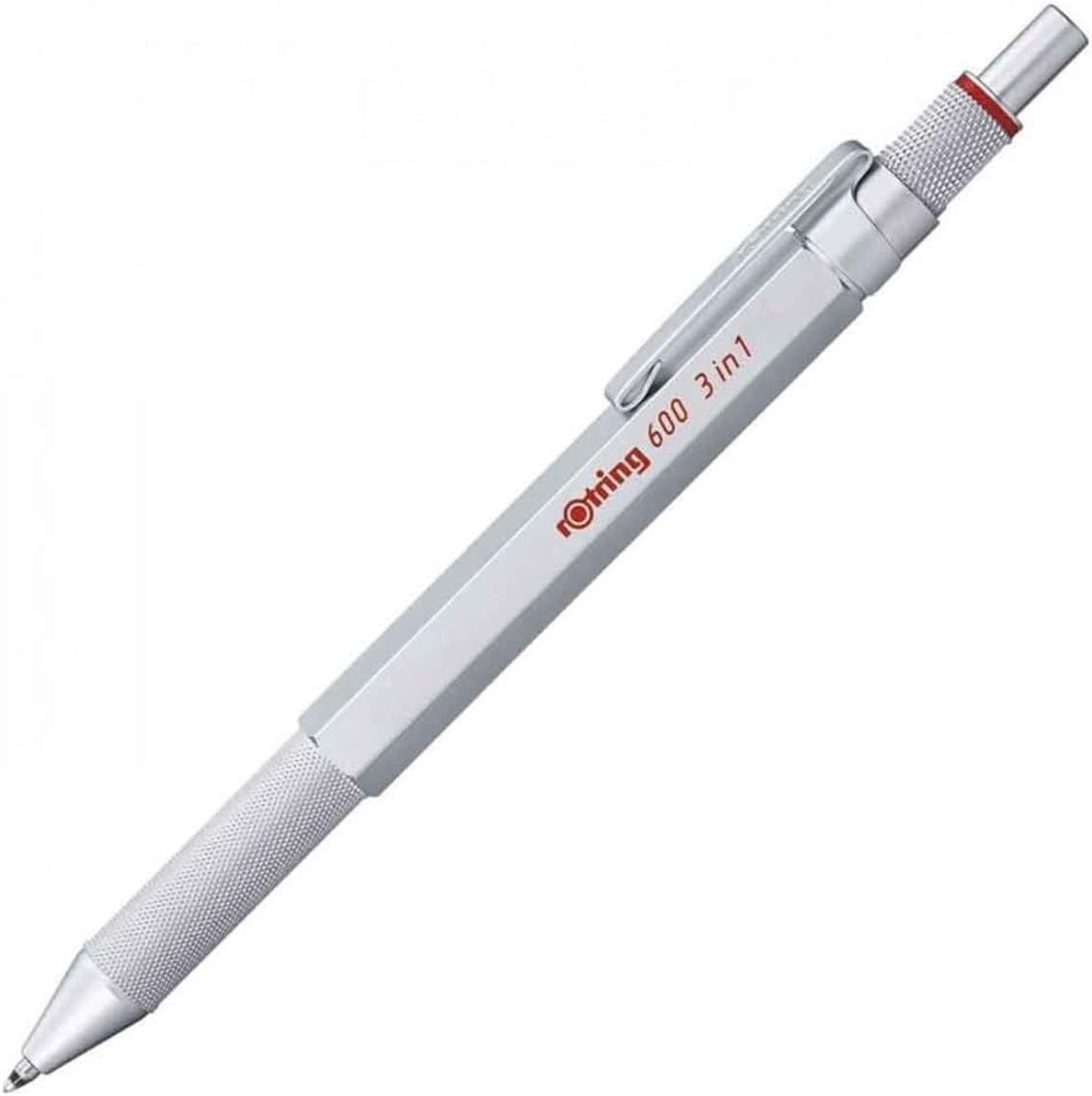 Rotring 600 3-In-1 Multicolor Pen and Mechanical Pencil, Switches between 2 Ball