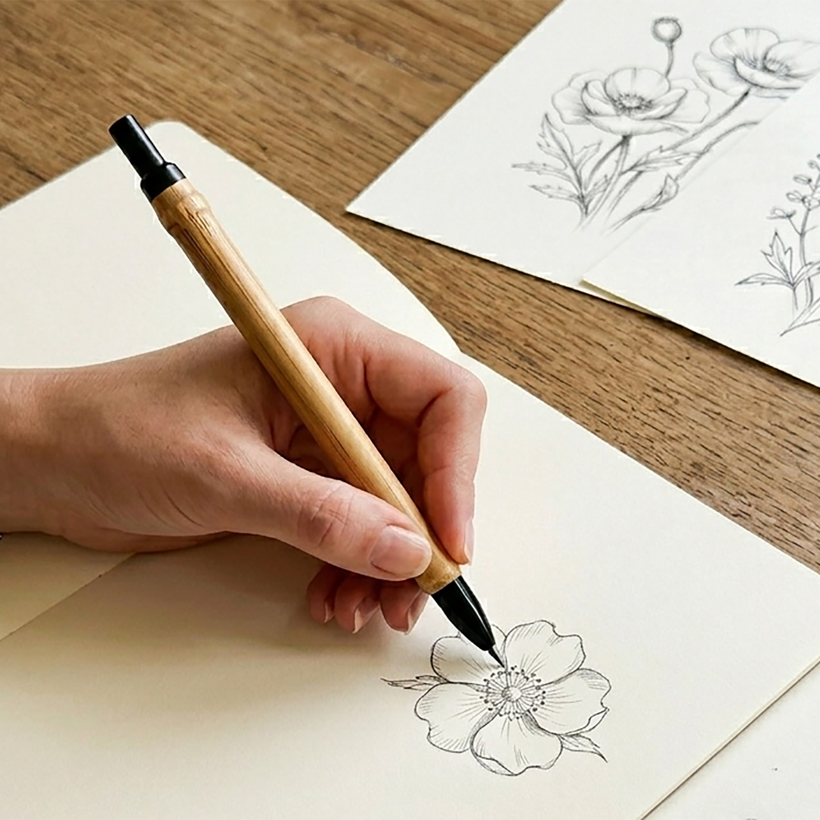 2.0 mm Mechanical Pencil Metal Brass-Wooden Finish High Quality Unique Design