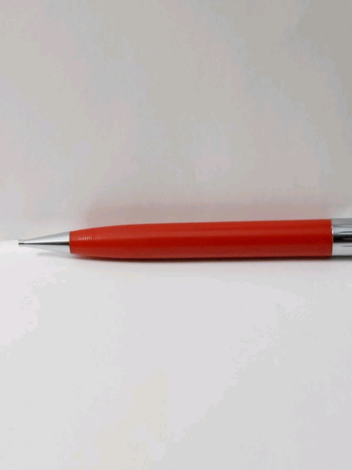 Vintage 1960s Red Sheaffer Mechanical Pencil Chrome Cap 5″