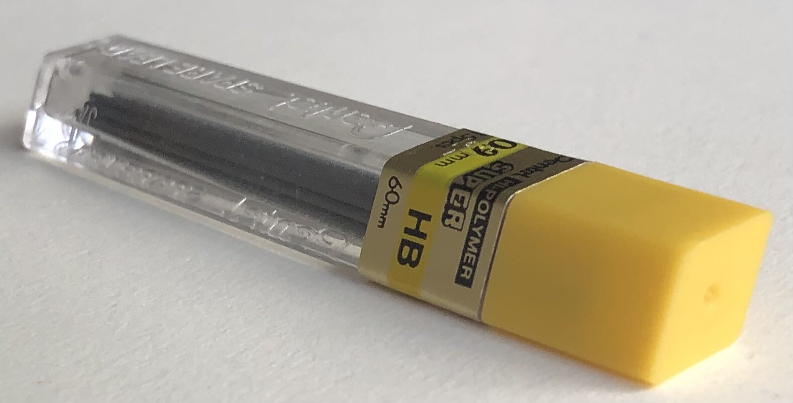 Vintage PENTEL Hi Polymer HB Mechanical Pencil Lead .9mm Black NOS 15pk Japan