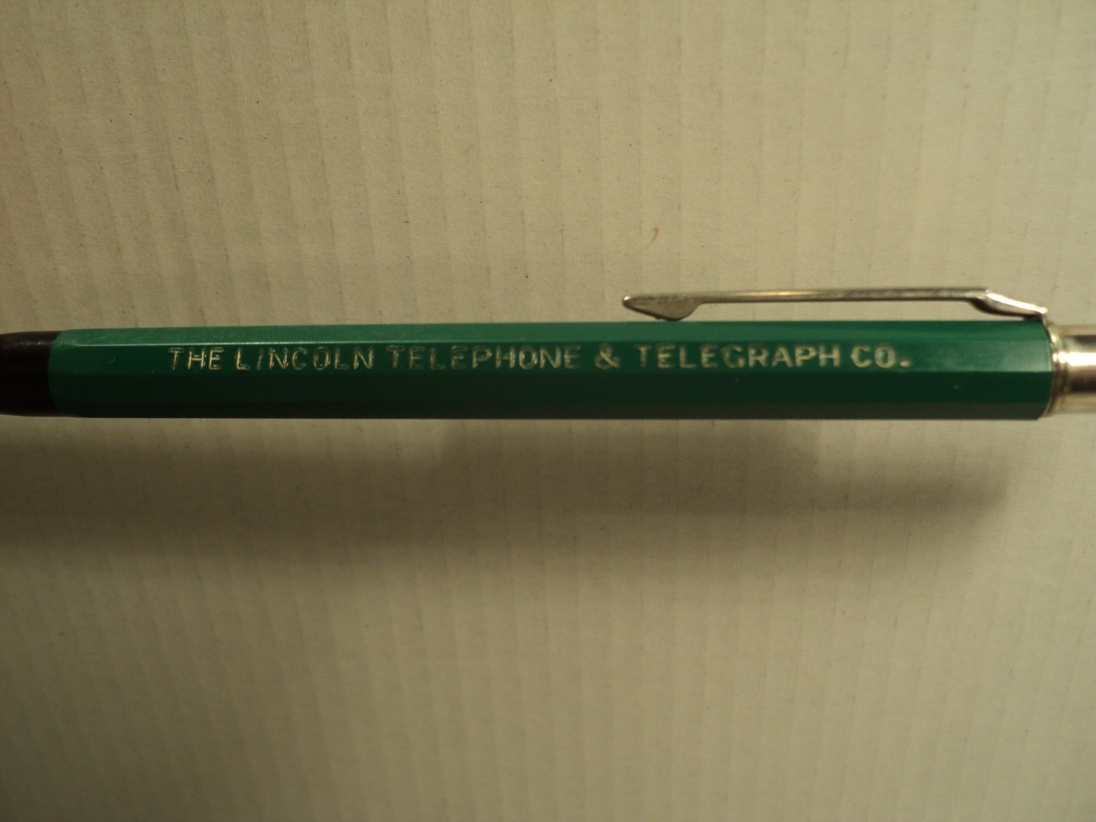Vintage Autopoint Mechanical Pencil Lincoln Telephone & Telegraph Co 5-1/2″ C