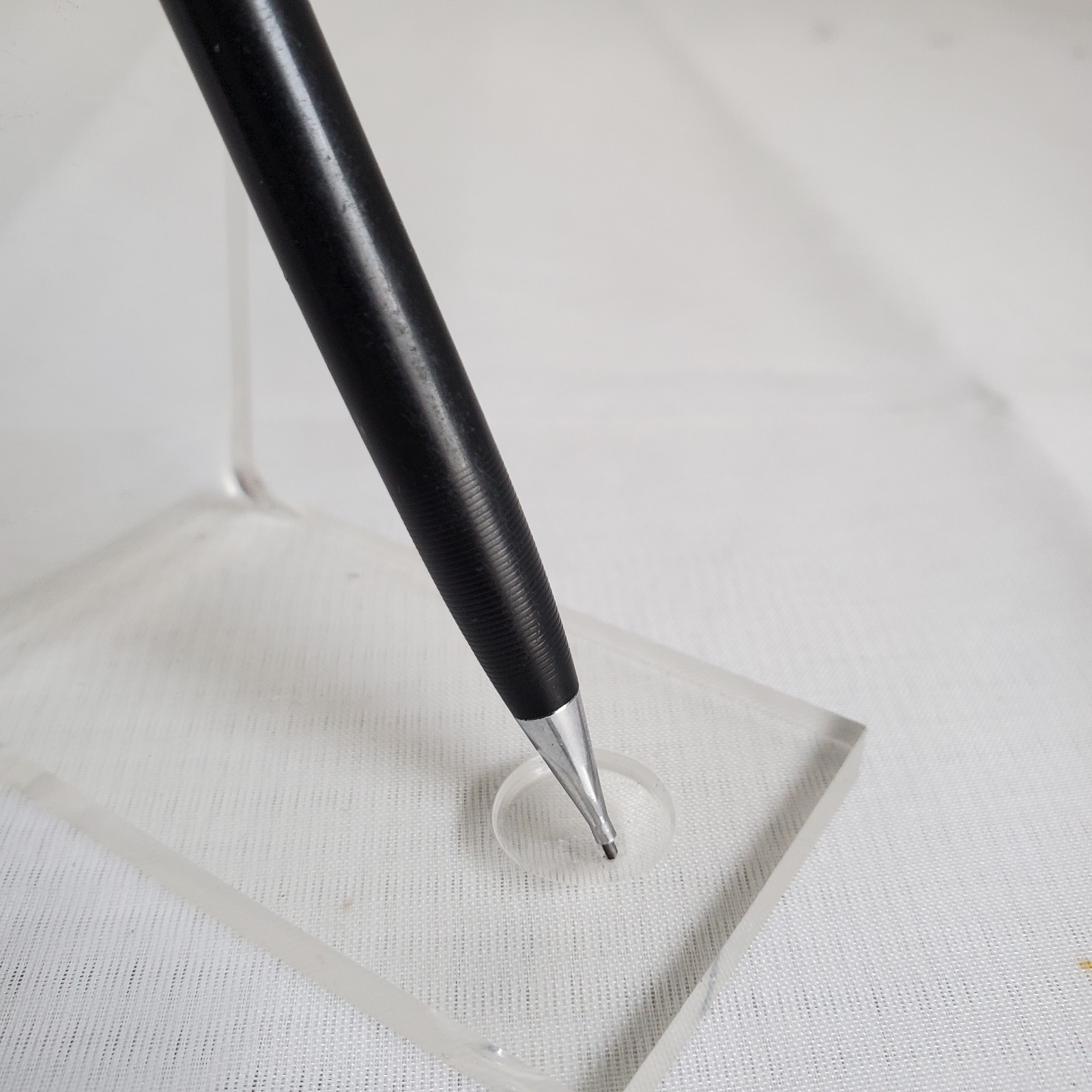 Vintage Scheaffer Mechanical Twist Pencil Black .9mm Ribbed Cap USA