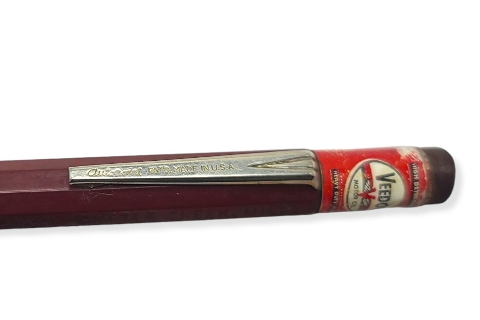 vintage advertising mechanical pencils gas & oil Veedol mufflers Battle Creek Mi