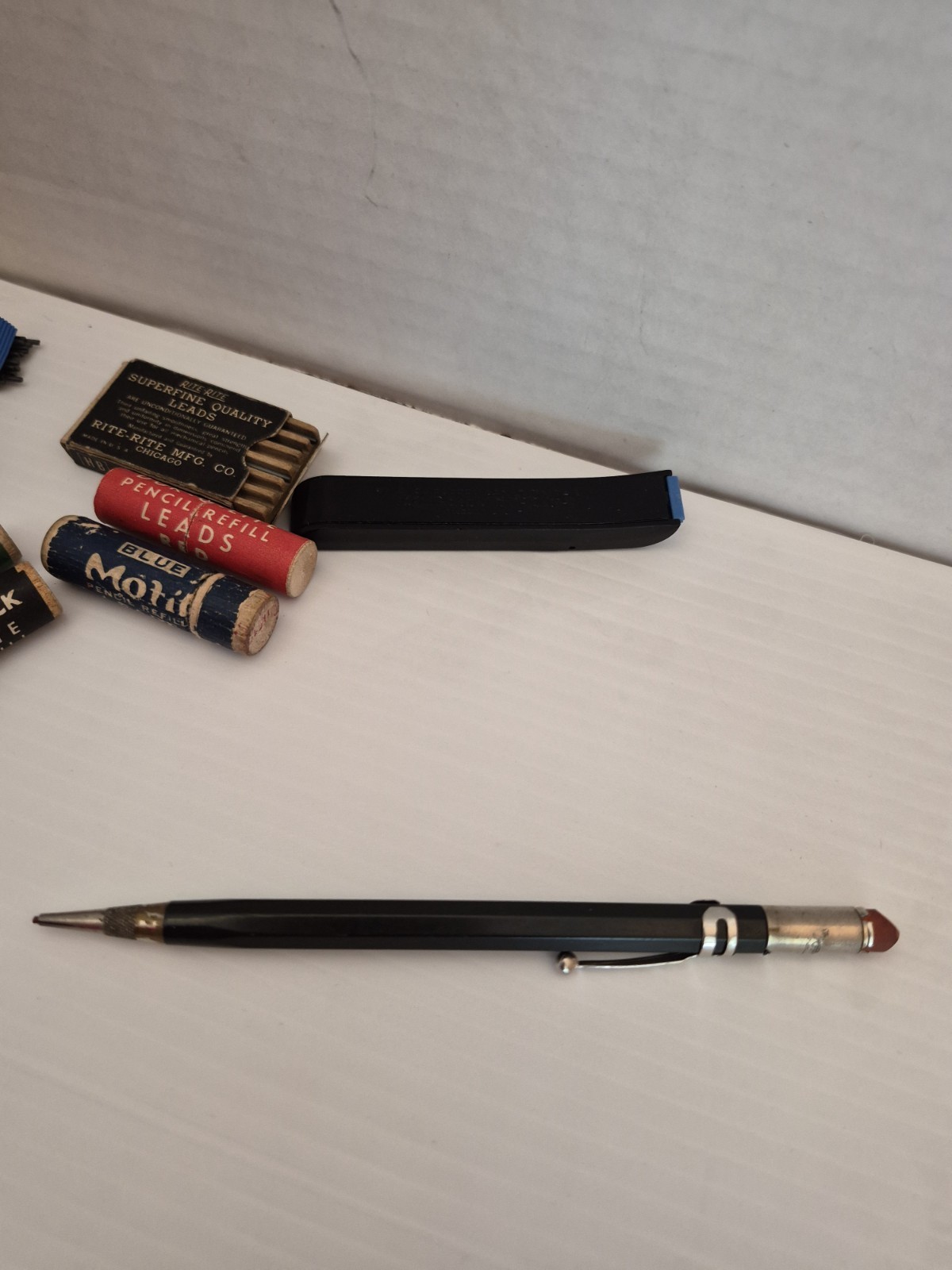 Vintage Lot Of Mechanical Pencils, Shaffer Replacement Lead And Erasers