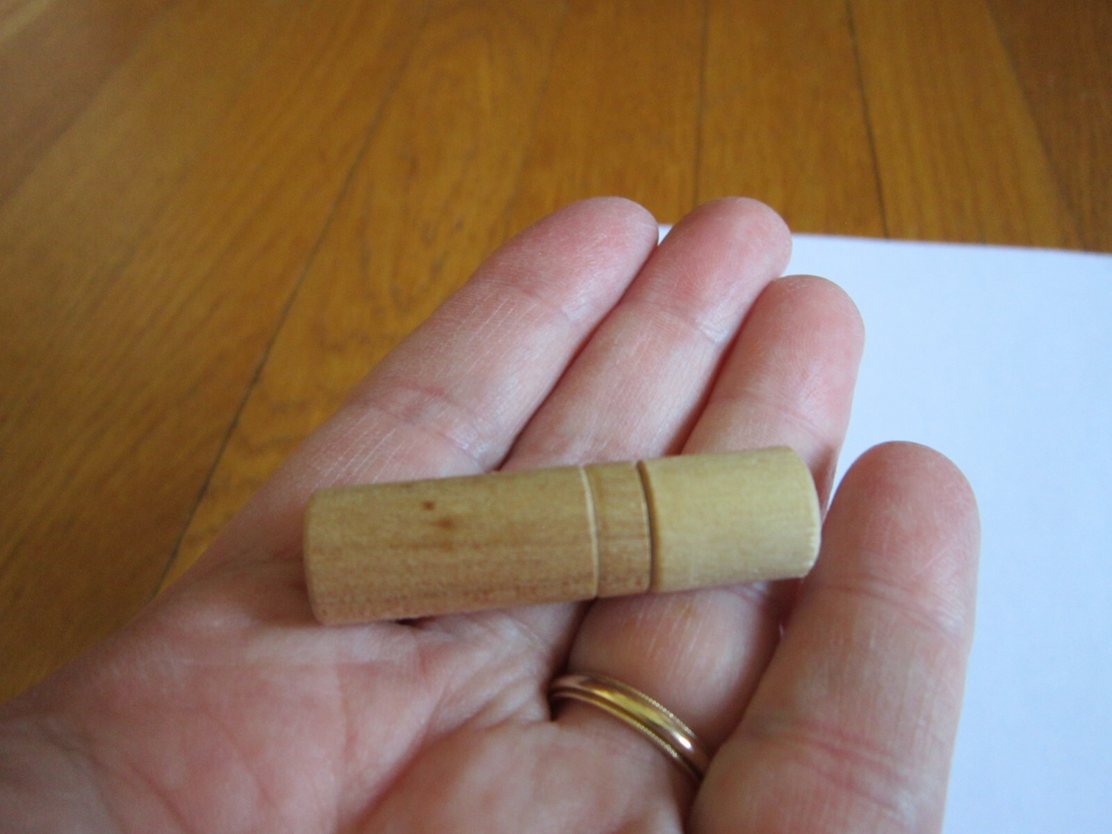Vintage Wood Case for Small Lead for pencils 1 5/8″ tall holder tube FREE SHIP