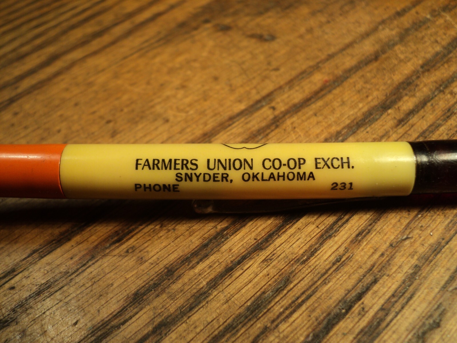 Vintage Ritepoint Mechanical Pencil Cities Service Oklahoma 5-9/16″ Oil Cap