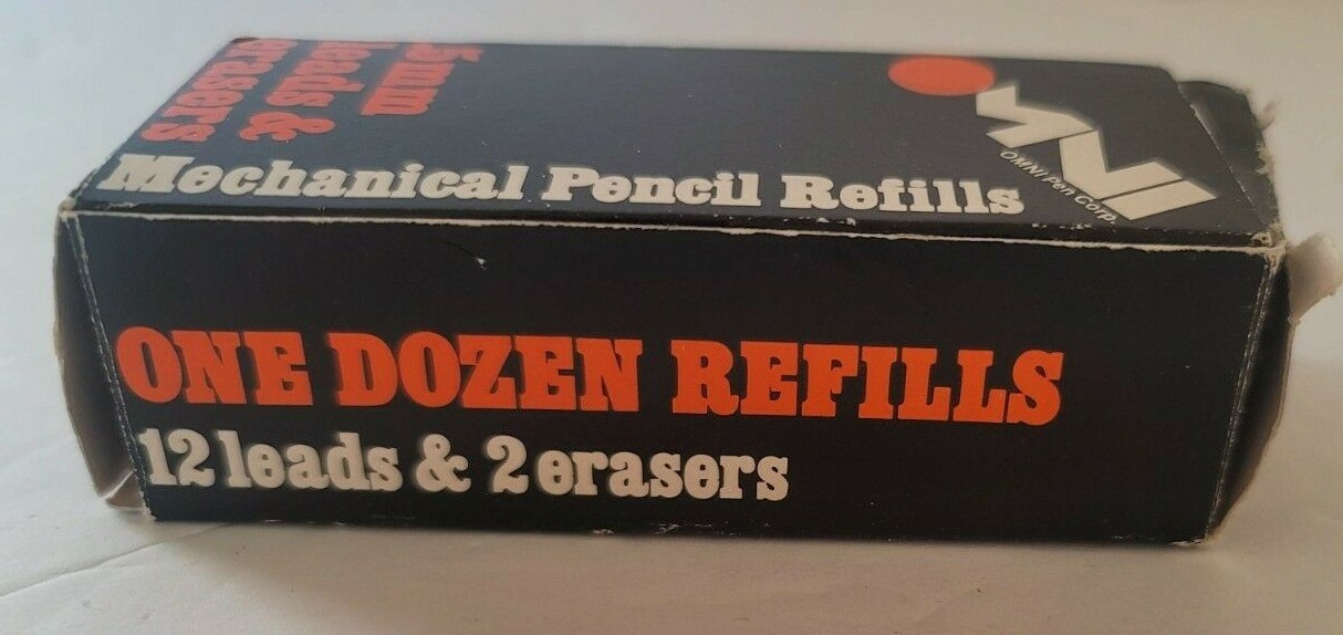 OMNI Pen Corp 0.5mm Leads and Erasers New in Box 6290